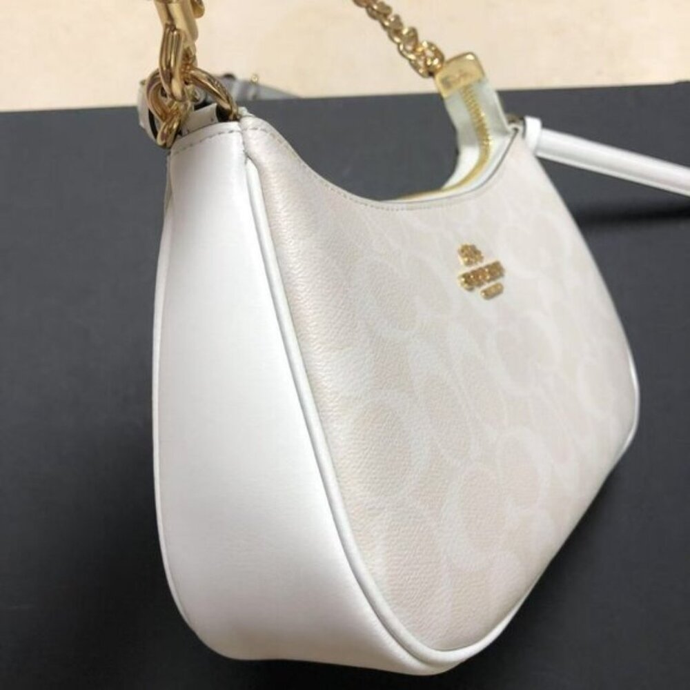 Coach Teri Shoulder Bag In Signature Canvas - Picture 3 of 5